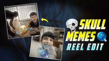 Skull Emoji Trending Video Editing Tutorial | Viral Skull Meme Reel Edit | Capcut Editing Tutorial