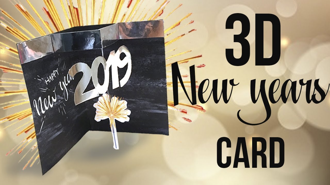 Happy new year pop up cards handmade Pop up New Years Eve Card - EASY 3D Card Idea - YouTube
