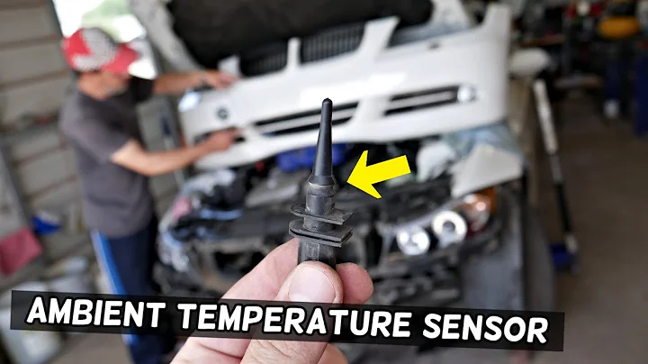 AMBIENT AIR TEMPERATURE SENSOR LOCATION REPLACEMENT BMW E90 E91 E92 E93