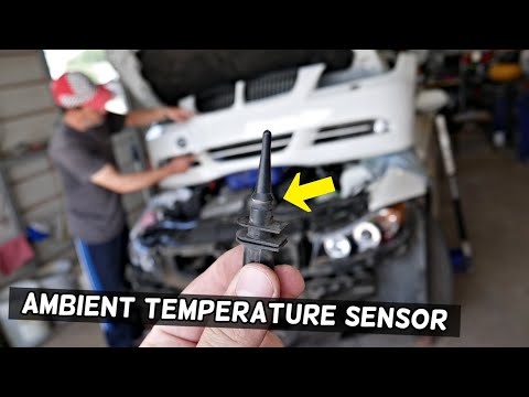 AMBIENT AIR TEMPERATURE SENSOR LOCATION REPLACEMENT BMW E90 E91 E92 E93