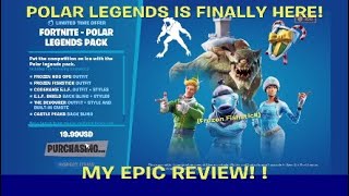 FORTNITE POLAR LEGENDS IS FINALLY HERE! [FROZEN FISHSTICK] + MY PACK REVIEW!