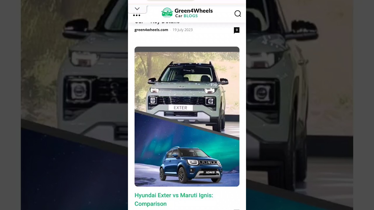 Hyundai Exter vs Maruti Ignis #shorts #viral #trending #youtubeshorts #india #car#japan #automobile