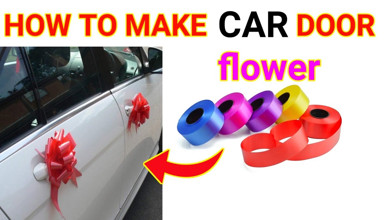 Wedding Car Decoration Wedding Flower 8 Colors Car Door Handles