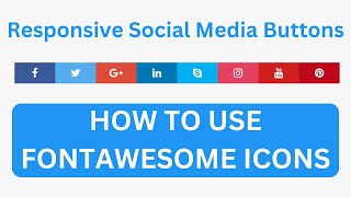 Responsive Social Media Icons - HTML5 CSS3 Responsive Social Media Buttons