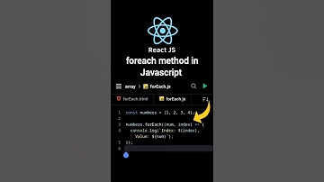 Master forEach() in JavaScript in 60 Seconds! 🔄✨ #Shorts#short#javascript #js#foreach#reactjs#viral