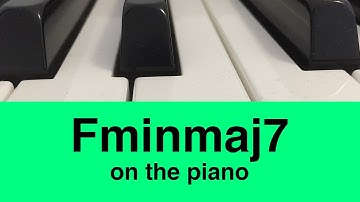 F minor major 7 chord piano (FmM7)