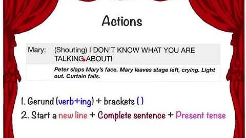 What is a play script?