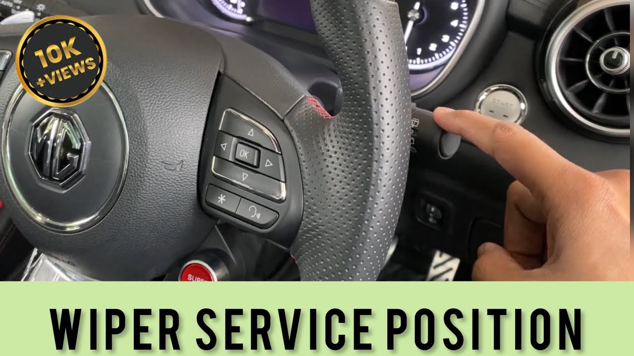 MG Wiper Service Position Instructions How to Activate it? MGHS 