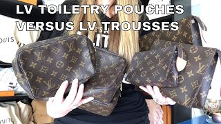 Louis Vuitton comparison of the Toiletry Bag 25 and Trousse Toilette 28 
