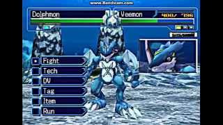 Digimon World 3   Exveemon vs Dolphmon