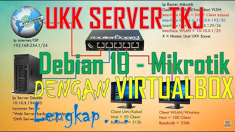 Pembahasan Soal UKK Paket 3 || TKJ-2023 | #Debian 10 | Wordpress Database| #Mikrotik | #Virtualbox