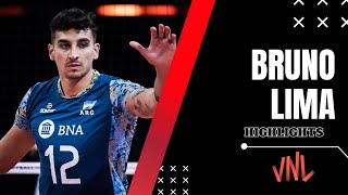 Bruno Lima HIGHLIGHTS | Brazil 🆚 Argentina | Men's Volleyball VNL 2024