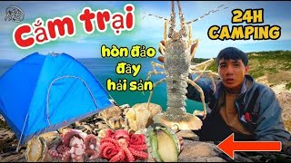 CẮM TRẠI MỘT MÌNH TRÊN HÒN ĐẢO ĐẦY HẢI SẢN | CAMPING ALONE ON AN ISLAND FULL OF SEAFOOD