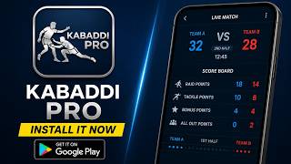 Kabaddi pro scoring app ,kabaddi scoring management app promo video screenshot 1