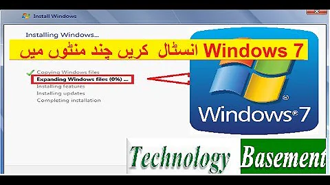 How to install Windows 7 Ultimate Quickly And Speed up slow Installation  of Windows 7 urdu hindi