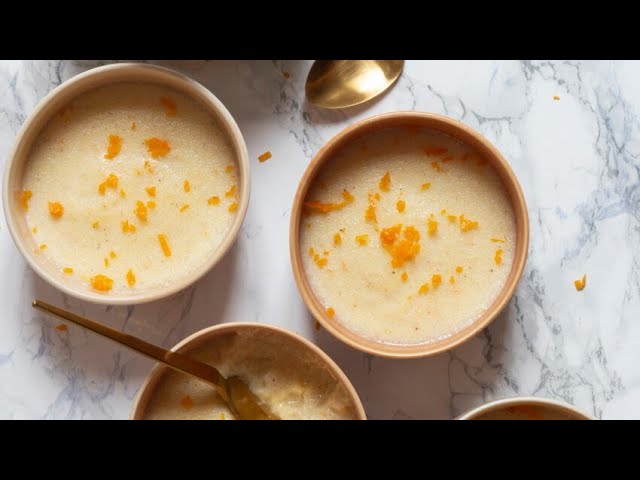 Semoule de blé dur au lait et à l'orange rapide : découvrez les recettes de  cuisine de Femme Actuelle Le MAG