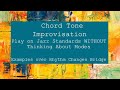 Chord Tone Improvisation - Arpeggios And Approach Concepts - 5 Examples Over Rhythm Changes Bridge