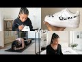 VLOG: customizing air force 1's, first drivers lesson, workout challenge.