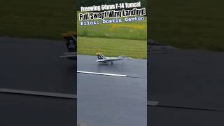 Freewing F-14 Full Swept Wing Landing! #new #rc #amazing