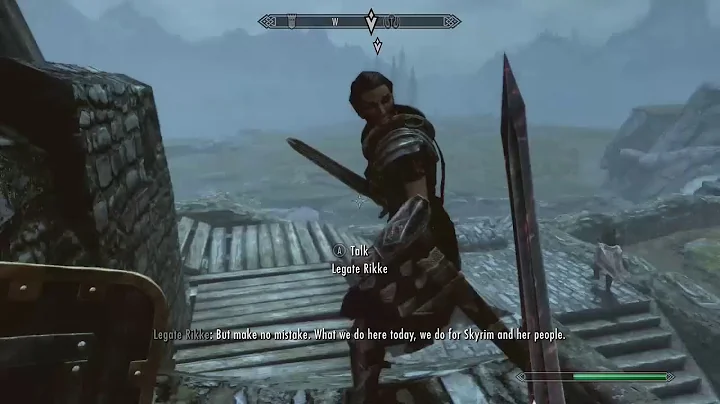 Skyrim: Defending Whiterun  gameplay (Civil War Questline)