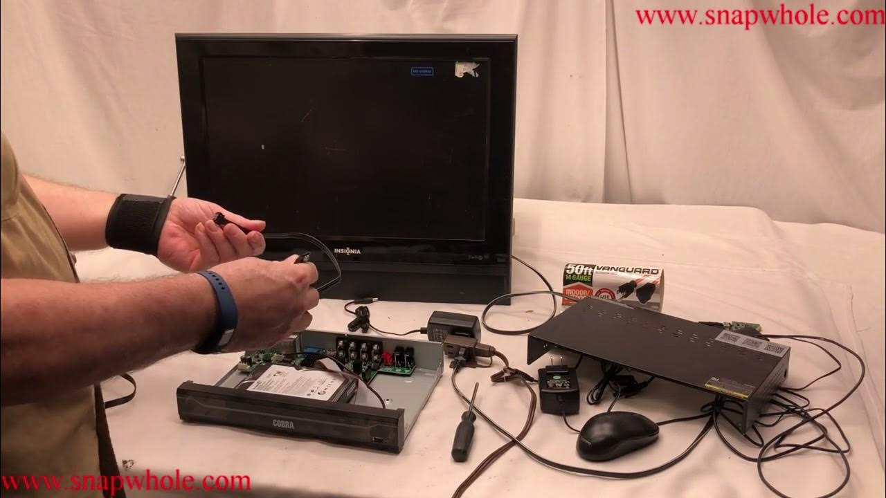 Harbor Freight Cobra 8 Camera DVR How to replace Hard Drive YouTube