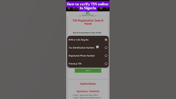 Hoe u online een belastingidentificatienummer voor uw bedrijf of uzelf in Nigeria kunt valideren....