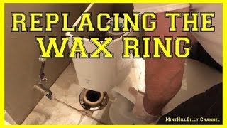 How To Replace the WAX RING on your toilet  Repair leaking toilet