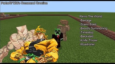 JoJo Stand Showcase MCPE/MCBE-Retro The World