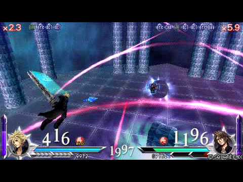 ディシディア デュオデシム クラウド VS スコール DDFF Cloud vs Squall 2