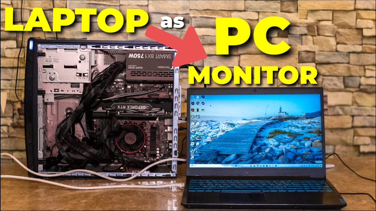 How to Setup Laptop as a Monitor - YouTube