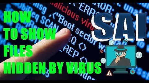 How to show files hidden by virus on flash drive