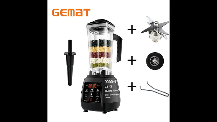 Gemat HS-200G Heavy Duty 2000w Digital Ice Kitchen Commercial Mixer Machine Blenders Juicers
