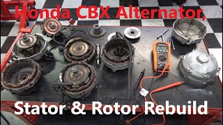 Honda CBX Full Restoration &amp; Engine Rebuild Video Series - Part 34 Alternator Stator &amp; Rotor Rebuild