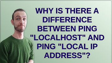 Why is there a difference between ping "localhost" and ping "local IP address"?
