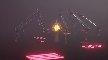 Mechanical Walking Creature in Blender (from @Polyfjord tutorial)