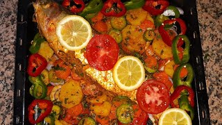 طريقة تحضير سمك في الفرن صحي و الذيذ بالطريقة المغربية      #مطبخ_مغربي#روتيني_اليومي#مطبخ_حياة