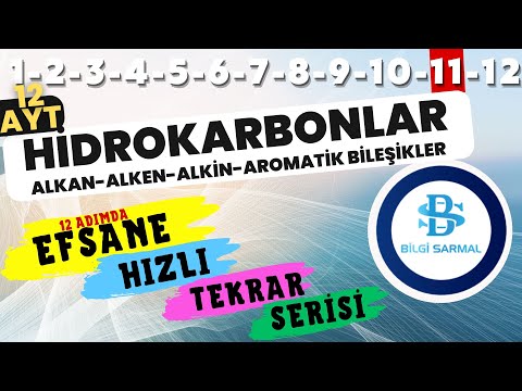 HİDROKARBONLAR SORU ÇÖZÜMÜ - ORGANİK KİMYA SORU ÇÖZÜMÜ - ALKAN ALKEN ALKİN AROMATİK BİLEŞİKLER