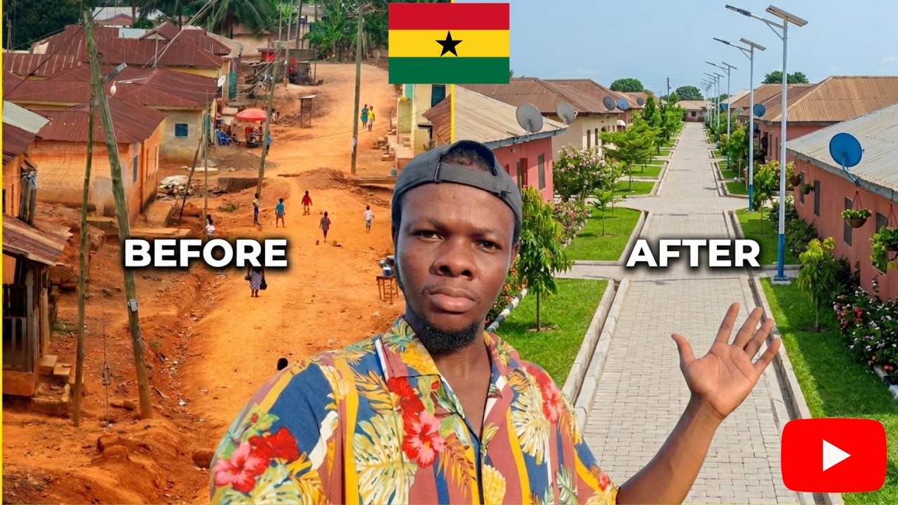 В этой деревне в Гане есть видеонаблюдение, бесплатный Wi-Fi и асфальтированные дороги 😳