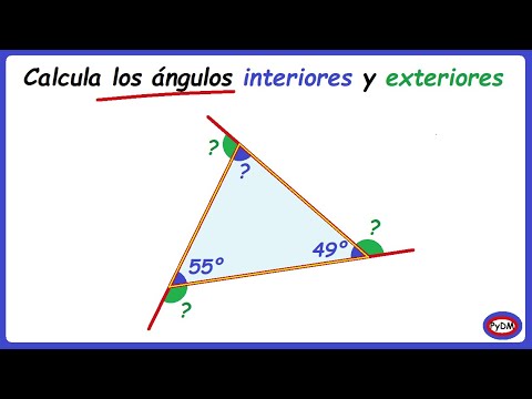 Video: ¿Cuál es la relación entre los ángulos exterior e interior de un triángulo?