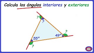 Ángulos Internos Y Externos De Un Triángulo