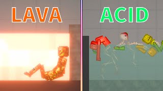 LAVA GROUND AND ACID SEA IN MELON PLAYGROUND - PEOPLE PLAYGROUND - KSELEBOX