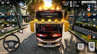 🚌 Bus Pariwisata Full Lampu Strobo Menjelajahi Denpasar | Bus Simulator Indonesia