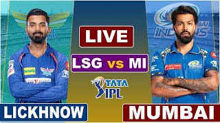 Live: LSG Vs MI, Match 48, Lucknow | IPL Live Scores & Commentary | IPL 2024 | 1st innings