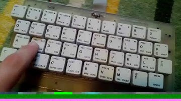 Sound test on a ZX Spectrum clone keyboard