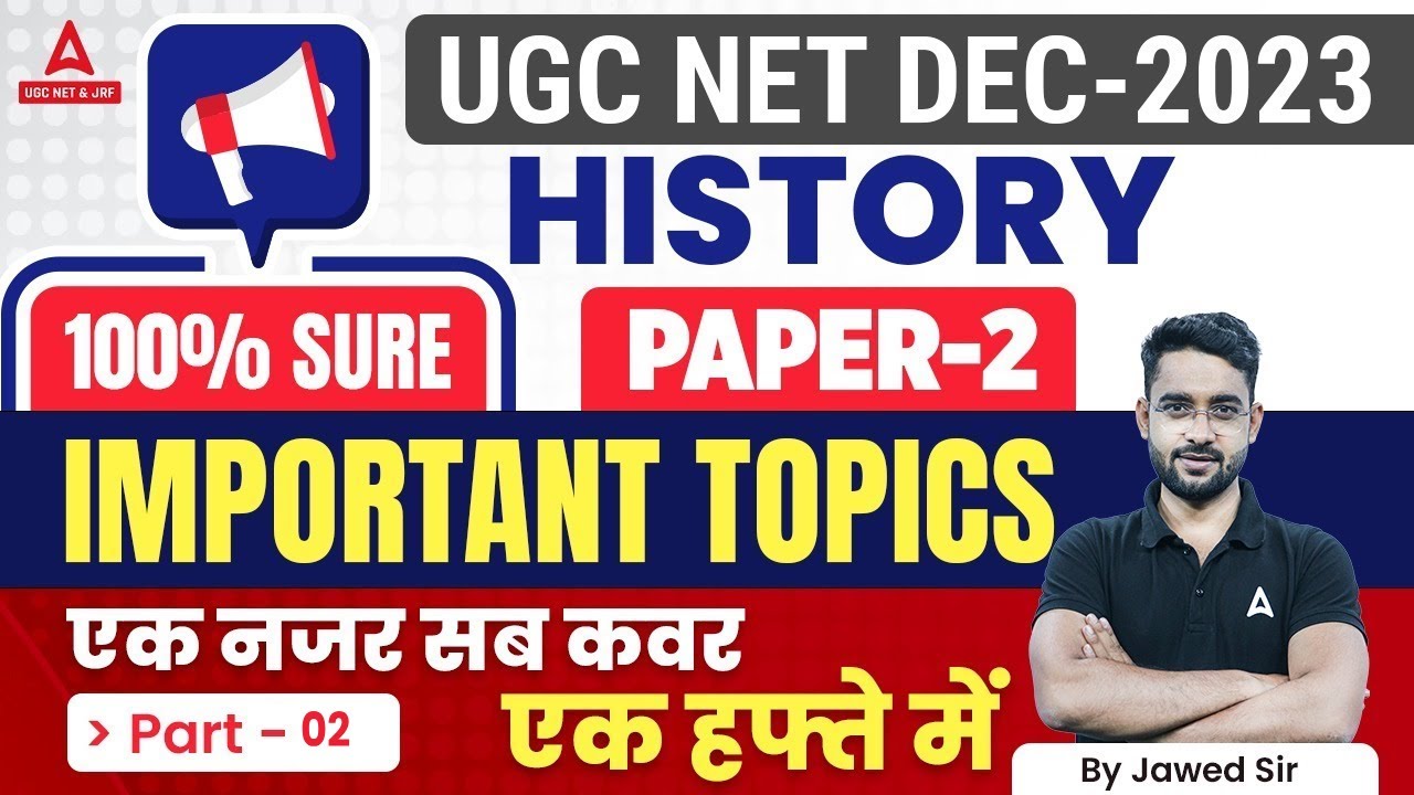UGC NET History Online Classes 2023 UGC NET History Important Topics