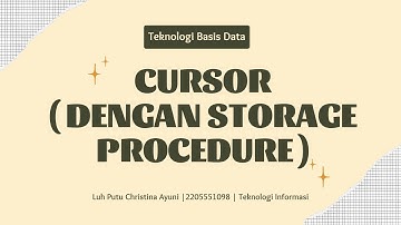 Penggunaan Cursor pada MySQL dengan menggunakan Command Prompt