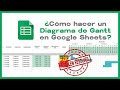 🔥 Cómo Hacer un Diagrama de Gantt en Google Sheets 🔥 [Hojas de Cálculo de Google] Paso a Paso 💯