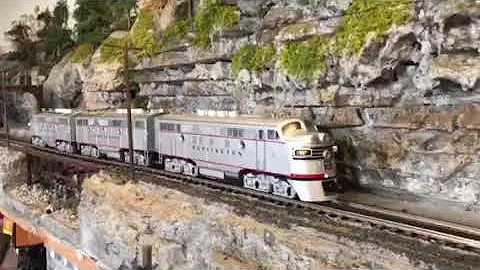 Mth f-3 aba Burlington northern w/full PS3 upgrade