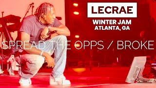 Lecrae Spread The Opps / Broke | Live at Winter Jam 2024 Tour | Concert Show