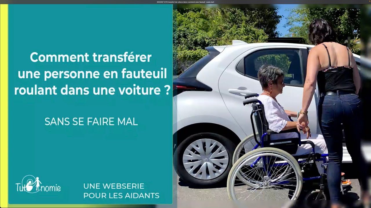 Comment transférer une personne en fauteuil roulant dans une voiture sans  se faire mal ? 